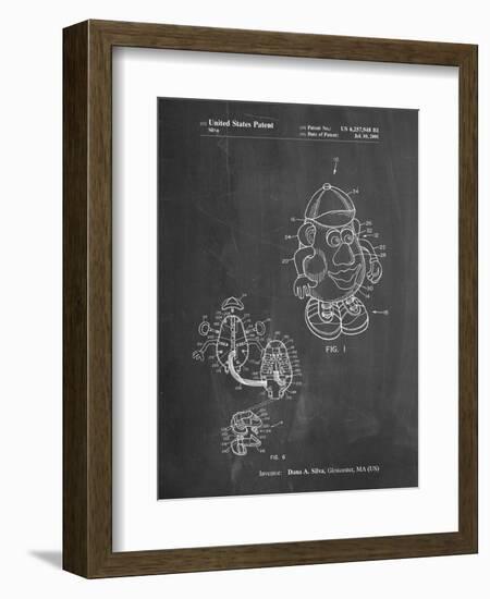 PP123- Chalkboard Mr. Potato Head Patent Poster-Cole Borders-Framed Giclee Print