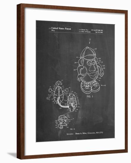 PP123- Chalkboard Mr. Potato Head Patent Poster-Cole Borders-Framed Giclee Print