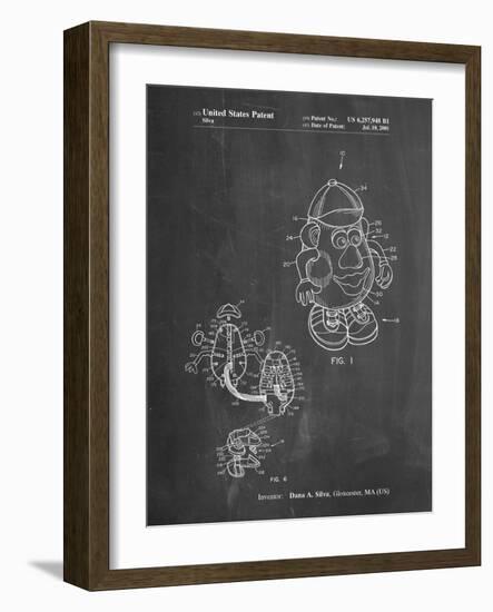 PP123- Chalkboard Mr. Potato Head Patent Poster-Cole Borders-Framed Giclee Print