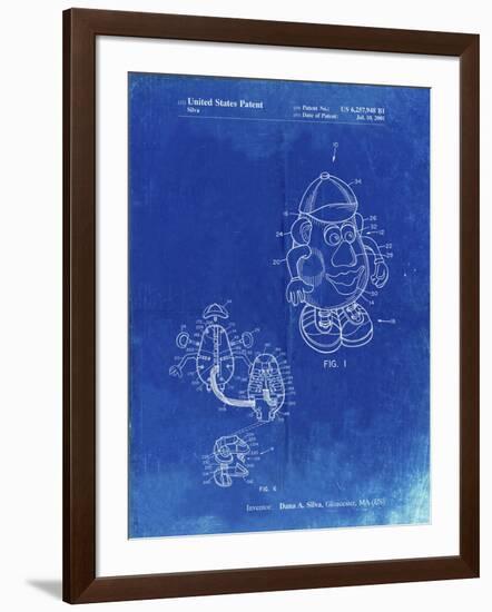 PP123- Faded Blueprint Mr. Potato Head Patent Poster-Cole Borders-Framed Giclee Print