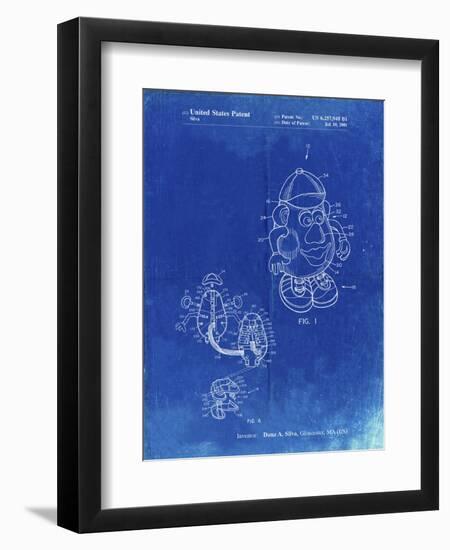 PP123- Faded Blueprint Mr. Potato Head Patent Poster-Cole Borders-Framed Giclee Print