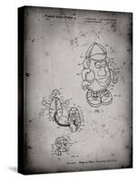 PP123- Faded Grey Mr. Potato Head Patent Poster-Cole Borders-Stretched Canvas