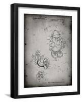 PP123- Faded Grey Mr. Potato Head Patent Poster-Cole Borders-Framed Giclee Print