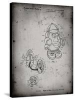 PP123- Faded Grey Mr. Potato Head Patent Poster-Cole Borders-Stretched Canvas