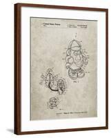 PP123- Sandstone Mr. Potato Head Patent Poster-Cole Borders-Framed Giclee Print