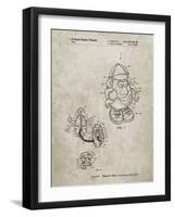 PP123- Sandstone Mr. Potato Head Patent Poster-Cole Borders-Framed Giclee Print