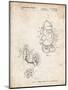 PP123- Vintage Parchment Mr. Potato Head Patent Poster-Cole Borders-Mounted Premium Giclee Print