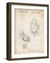 PP123- Vintage Parchment Mr. Potato Head Patent Poster-Cole Borders-Framed Giclee Print