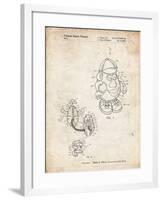 PP123- Vintage Parchment Mr. Potato Head Patent Poster-Cole Borders-Framed Giclee Print