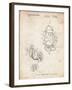 PP123- Vintage Parchment Mr. Potato Head Patent Poster-Cole Borders-Framed Giclee Print