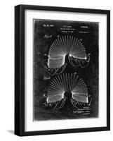 PP125- Black Grunge Slinky Toy Patent Poster-Cole Borders-Framed Giclee Print