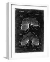 PP125- Black Grunge Slinky Toy Patent Poster-Cole Borders-Framed Giclee Print