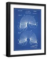 PP125- Blueprint Slinky Toy Patent Poster-Cole Borders-Framed Giclee Print