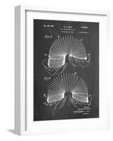 PP125- Chalkboard Slinky Toy Patent Poster-Cole Borders-Framed Giclee Print