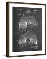 PP125- Chalkboard Slinky Toy Patent Poster-Cole Borders-Framed Giclee Print