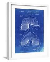 PP125- Faded Blueprint Slinky Toy Patent Poster-Cole Borders-Framed Giclee Print