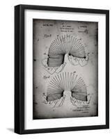 PP125- Faded Grey Slinky Toy Patent Poster-Cole Borders-Framed Giclee Print