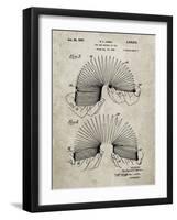 PP125- Sandstone Slinky Toy Patent Poster-Cole Borders-Framed Giclee Print