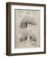 PP125- Sandstone Slinky Toy Patent Poster-Cole Borders-Framed Giclee Print