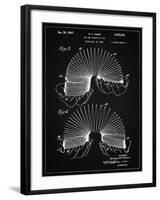 PP125- Vintage Black Slinky Toy Patent Poster-Cole Borders-Framed Giclee Print