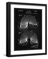 PP125- Vintage Black Slinky Toy Patent Poster-Cole Borders-Framed Giclee Print