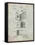 PP126- Antique Grid Parchment Eastman Kodak Camera Patent Poster-Cole Borders-Framed Stretched Canvas