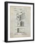 PP126- Antique Grid Parchment Eastman Kodak Camera Patent Poster-Cole Borders-Framed Giclee Print