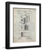 PP126- Antique Grid Parchment Eastman Kodak Camera Patent Poster-Cole Borders-Framed Premium Giclee Print