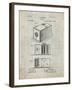 PP126- Antique Grid Parchment Eastman Kodak Camera Patent Poster-Cole Borders-Framed Giclee Print