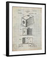 PP126- Antique Grid Parchment Eastman Kodak Camera Patent Poster-Cole Borders-Framed Giclee Print