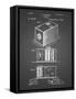 PP126- Black Grid Eastman Kodak Camera Patent Poster-Cole Borders-Framed Stretched Canvas