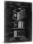 PP126- Black Grunge Eastman Kodak Camera Patent Poster-Cole Borders-Stretched Canvas