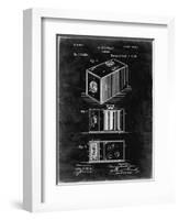 PP126- Black Grunge Eastman Kodak Camera Patent Poster-Cole Borders-Framed Giclee Print
