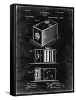 PP126- Black Grunge Eastman Kodak Camera Patent Poster-Cole Borders-Framed Stretched Canvas