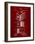 PP126- Burgundy Eastman Kodak Camera Patent Poster-Cole Borders-Framed Giclee Print