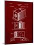 PP126- Burgundy Eastman Kodak Camera Patent Poster-Cole Borders-Mounted Giclee Print