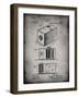 PP126- Faded Grey Eastman Kodak Camera Patent Poster-Cole Borders-Framed Giclee Print