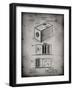 PP126- Faded Grey Eastman Kodak Camera Patent Poster-Cole Borders-Framed Giclee Print