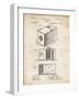 PP126- Vintage Parchment Eastman Kodak Camera Patent Poster-Cole Borders-Framed Giclee Print