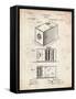 PP126- Vintage Parchment Eastman Kodak Camera Patent Poster-Cole Borders-Framed Stretched Canvas