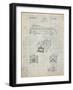 PP128- Antique Grid Parchment Firetruck 1939 Patent Poster-Cole Borders-Framed Giclee Print