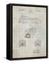 PP128- Antique Grid Parchment Firetruck 1939 Patent Poster-Cole Borders-Framed Stretched Canvas