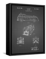 PP128- Black Grid Firetruck 1939 Patent Poster-Cole Borders-Framed Stretched Canvas