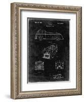 PP128- Black Grunge Firetruck 1939 Patent Poster-Cole Borders-Framed Giclee Print