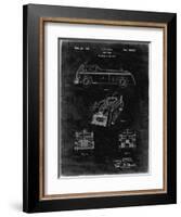 PP128- Black Grunge Firetruck 1939 Patent Poster-Cole Borders-Framed Giclee Print