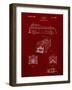 PP128- Burgundy Firetruck 1939 Patent Poster-Cole Borders-Framed Giclee Print