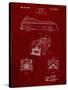 PP128- Burgundy Firetruck 1939 Patent Poster-Cole Borders-Stretched Canvas