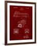 PP128- Burgundy Firetruck 1939 Patent Poster-Cole Borders-Framed Giclee Print