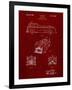 PP128- Burgundy Firetruck 1939 Patent Poster-Cole Borders-Framed Giclee Print