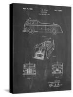 PP128- Chalkboard Firetruck 1939 Patent Poster-Cole Borders-Stretched Canvas